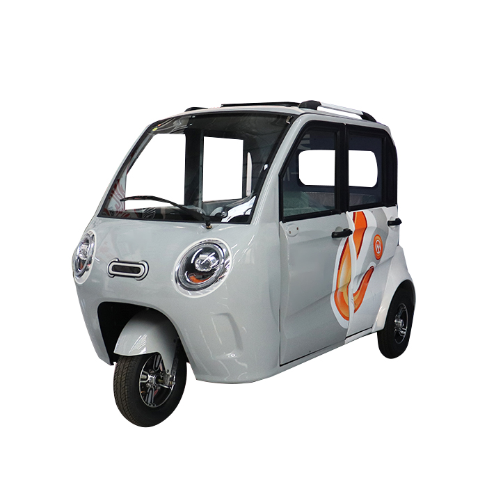 KEYU  Full Closed Cabin 3 Seater Electric Tricycle for Ladies Passenger Mobility Scooter 3 Wheel 60V 1000W
